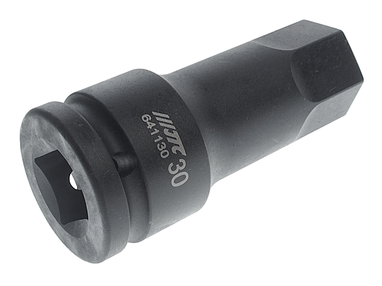 JTC-641130 - Головка торцевая 3/4" HEX H30 ударная L=100мм JTC - 
Материал: SNCM 8660.
3/4" DR.
Длина: 100 мм.
Размер: H30.
