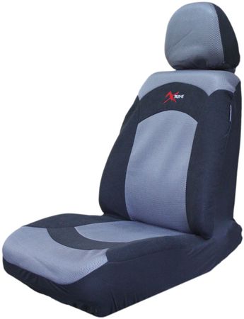 Чехлы на сиденье EXTREME XTR-803 BLACK/GREY велюр сетка (8шт) AUTOPROFI /1/5