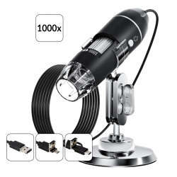 IC-V317 Микроскоп цифровой USB/Micro-USB/Type-C, 2Мп, 1000X, 1920x1080, 1.5м iCartool IC-V317
