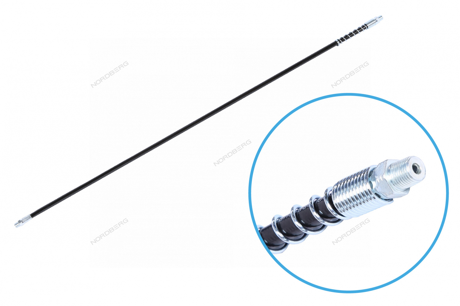 Шланг усиленный с пружиной для плунжерного шприца, L=800 мм NORDBERG NO9332