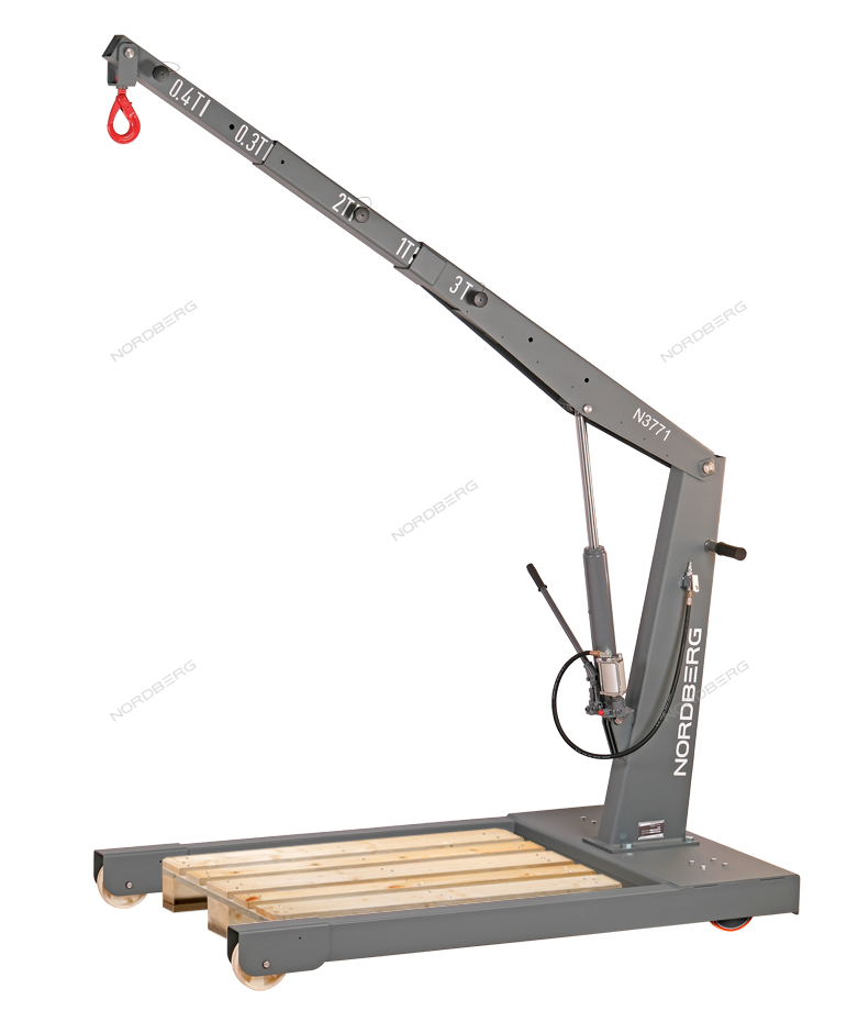 Кран пневмогидравлический грузовой, усиленный, 3 т, NORDBERG N3771