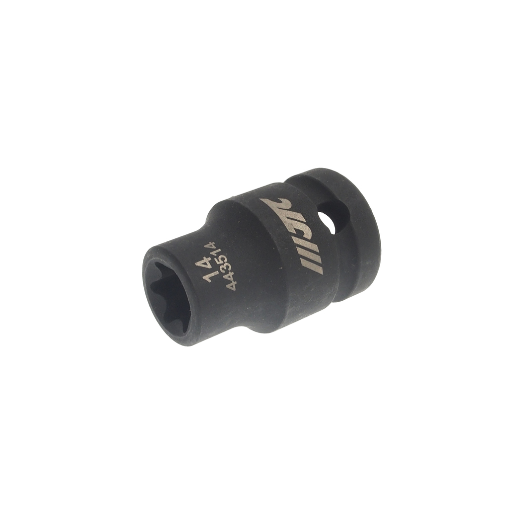 JTC-443514 - Головка торцевая 1/2" TORX E14 ударная JTC - 
6 граней, размер E14.
Изготовлена из высококачественной хром-молибденовой стали.
Присоединительный квадрат: 1/2".
Общая длина: 38 мм.
Габаритные размеры: 18/25/38 (Ш1/Ш2/Д)
