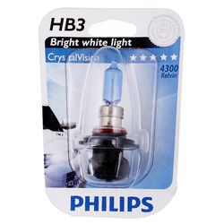 Автолампа HB3/9005 (65) P20d CrystalVision 4300K (блистер) 12V PHILIPS /1/10