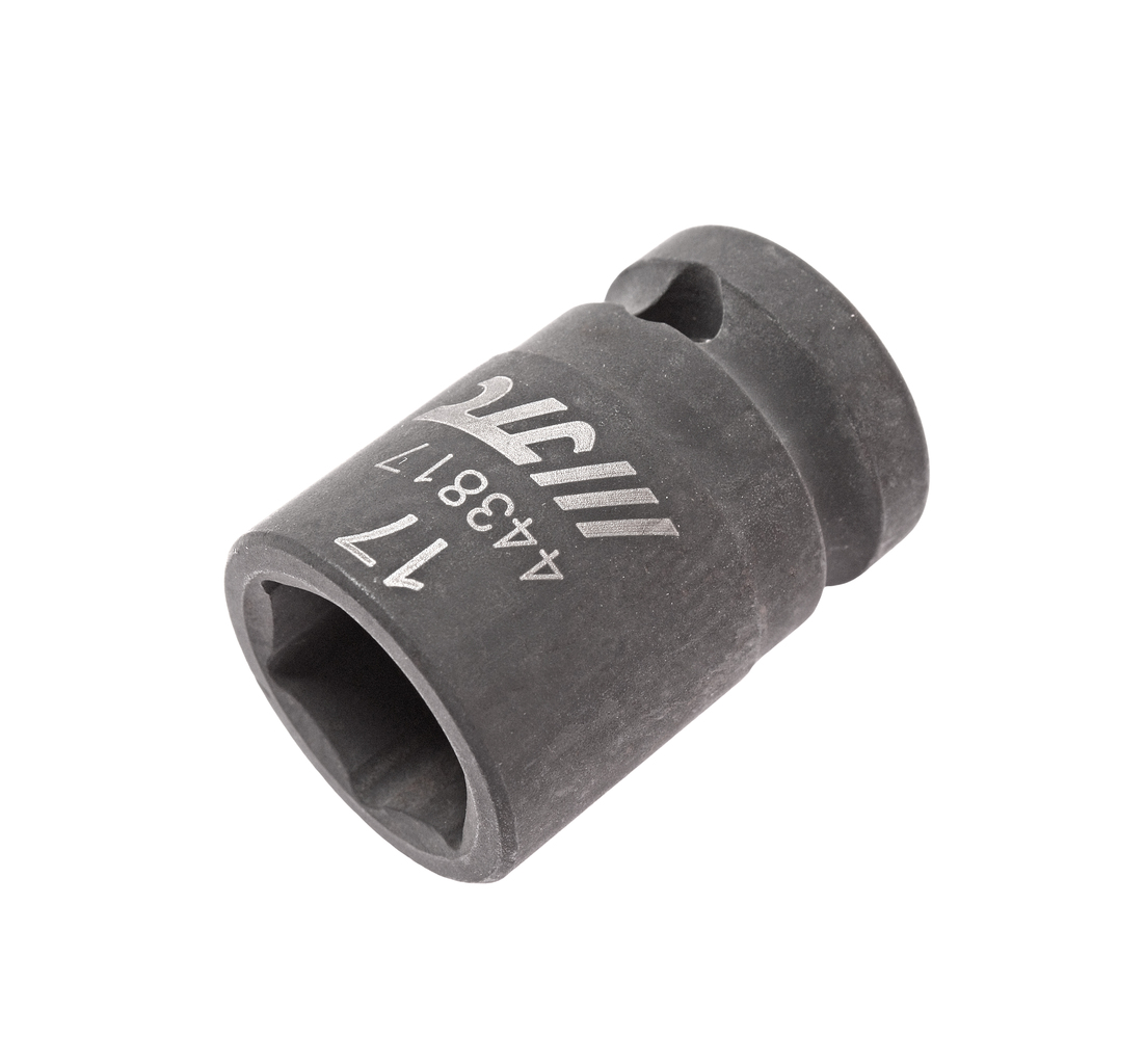 JTC-443817 - Головка торцевая 1/2" 17мм ударная L=38мм JTC - 
  6 граней, метрический размер. 
  Изготовлена из высококачественной хром-молибденовой стали. 
  Размер: 1/2"х17 мм.
  Общая длина: 38 мм. 
  Количество в оптовой упаковке: 10 шт. и 2