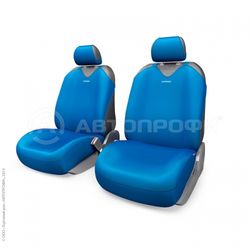Чехлы на сиденье R-1 SPORT PLUS R-402Pf BLUE передние (майка) (4шт) AUTOPROFI /1/10