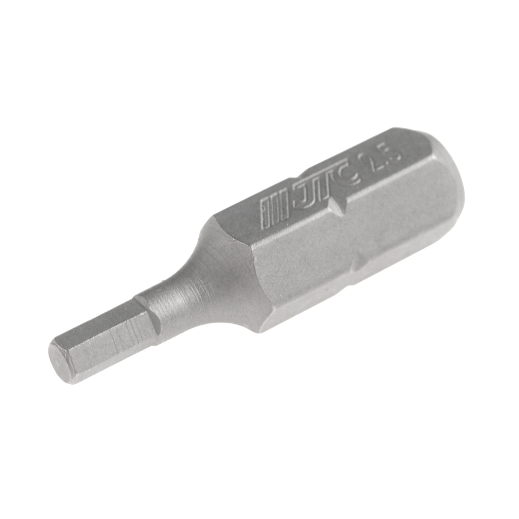 JTC-11525025 - Бита HEX H2.5х25мм 1/4" DR 6-ти гранная S2 JTC - 
Размер: 2.5 х 25 мм.
Квадрат: 1/4" DR, 6-гранная.
Материал: S2 сталь.
