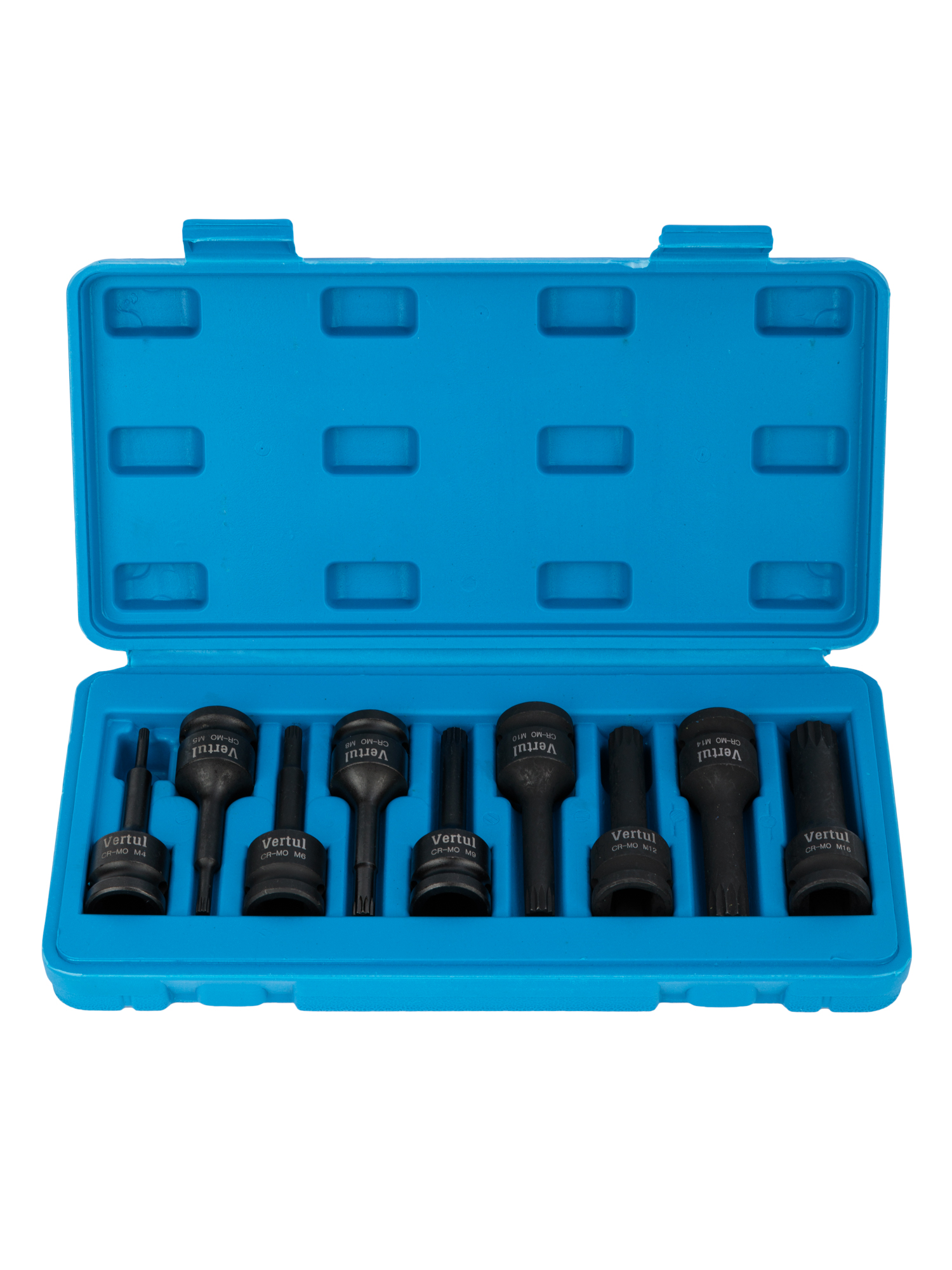 Набор ударных головок SPLINE 9 пр. VR50254