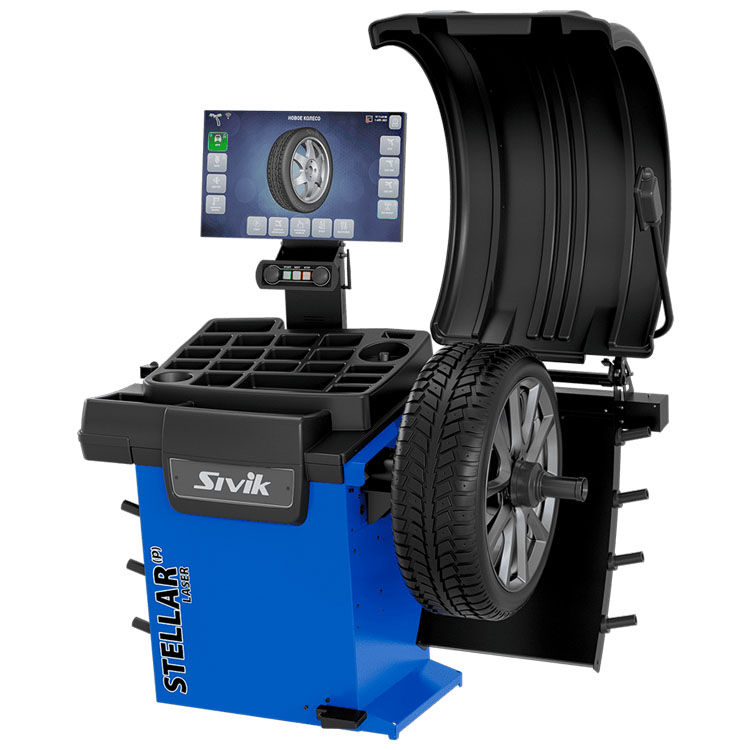 SIVIK STELLAR (P) LASER СБМП-60/3D Pro (УЗ, ЭМВ, БСИ) Станок балансировочный c диагностическими функциями