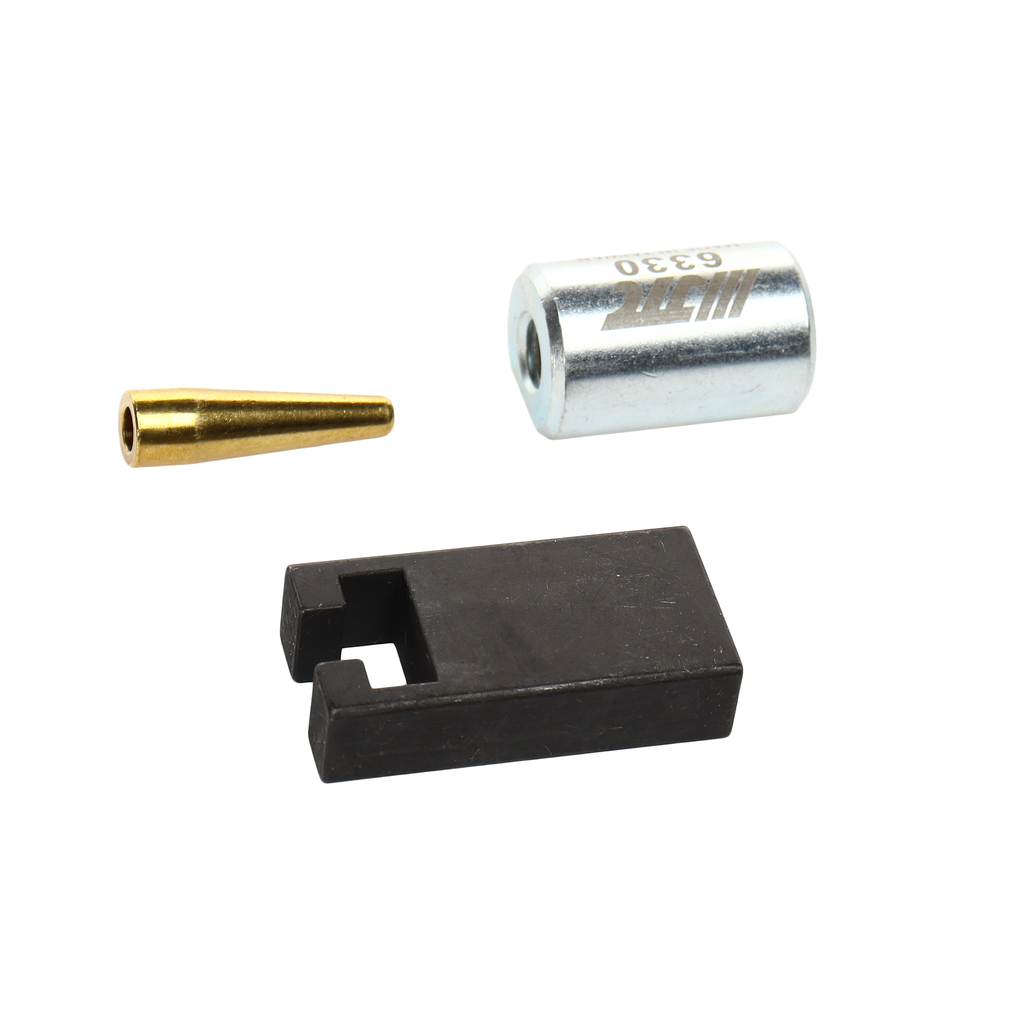 JTC-6330 - Съемник форсунок PORSCHE 718 2.0L(17-22), 911 3.0L( 17-19), PANAMERA G2 4.0L, AUDI A8(EA825) JTC - 
Предназначен для снятия топливной форсунки и установки уплотнителя;
Резьба: M8 &times; 1,25;
Рекомендуется использовать с инерционным съемником 
