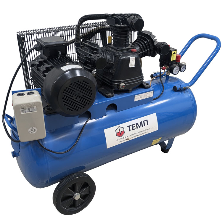 ТЕМП TC100LA460 Компрессор, ресивер 100 л, 460 л/м, 10 бар, 380 В, 2,9 кВт