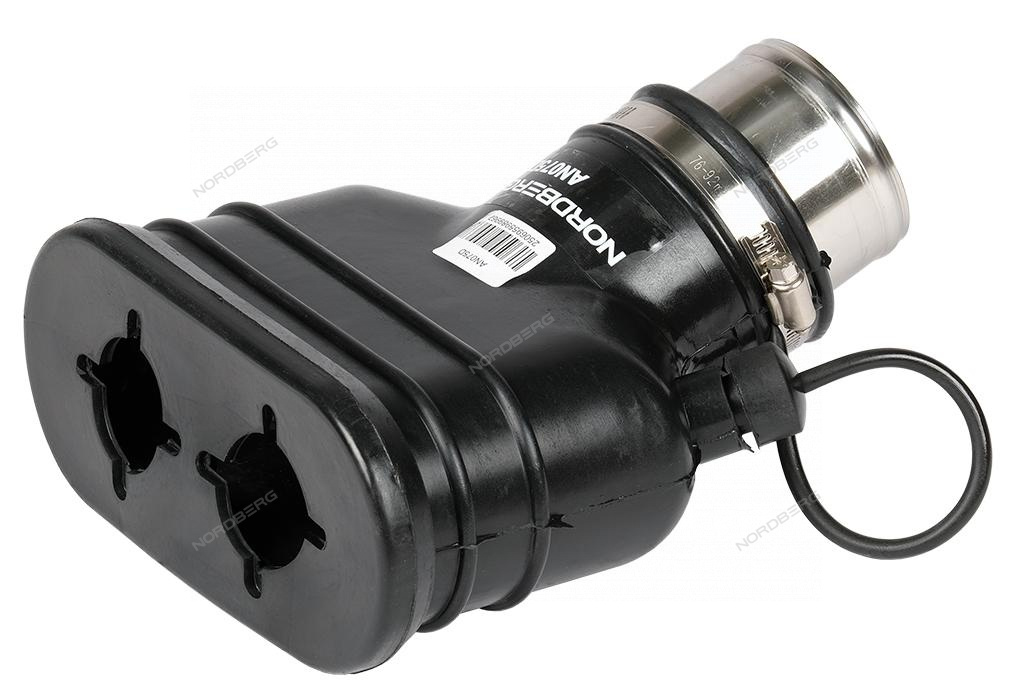 Насадка резиновая овальная на шланг D=75 мм NORDBERG AN075D