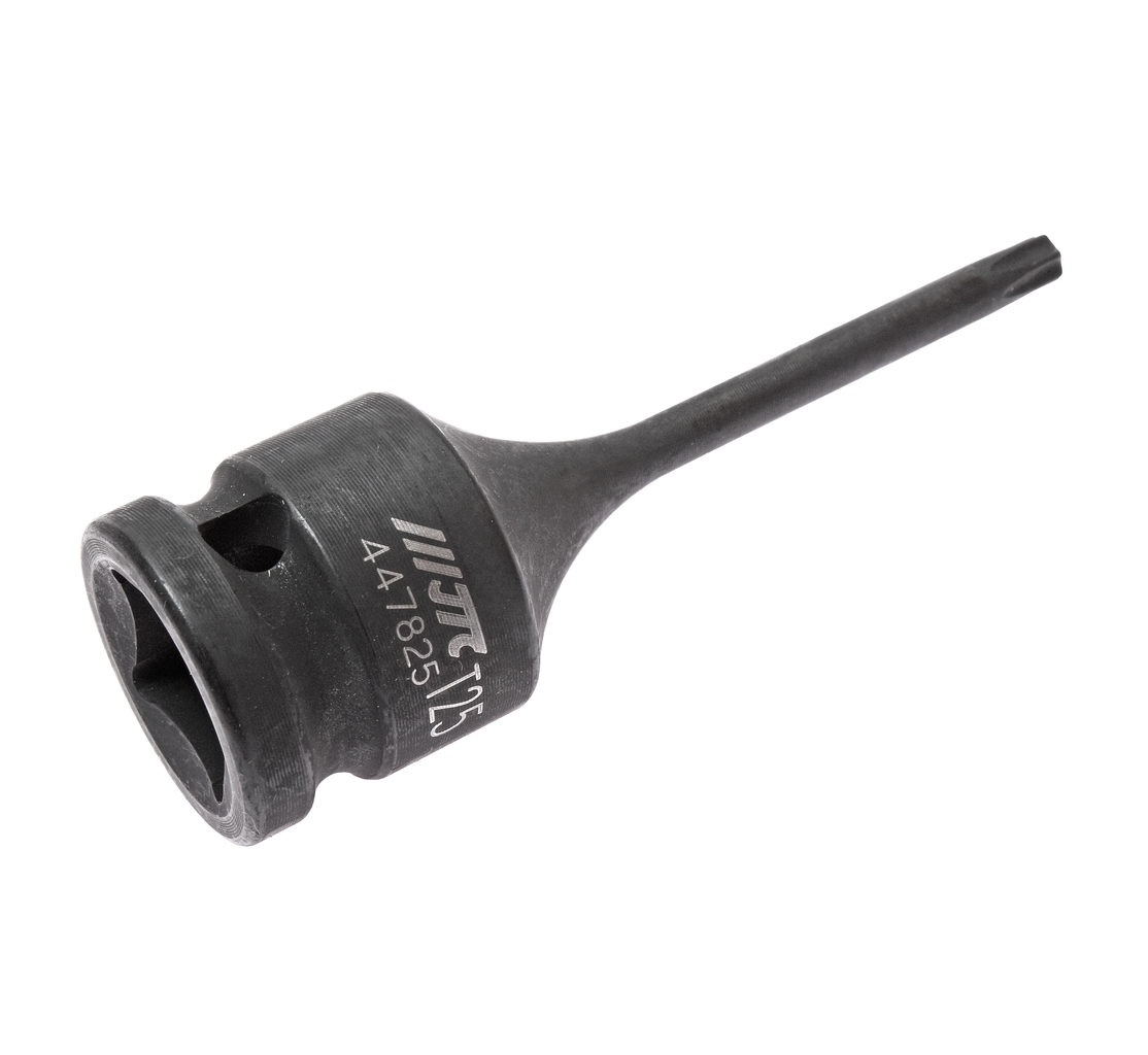 JTC-447825 - Бита-головка 1/2" TORX T25х78мм ударная JTC - 
	Материал: SNCM 8660.
	Размер: TORX 1/2"хT25.
	Общая длина: 78 мм.
	Габаритные размеры: 78/25/25 мм. (Д/Ш/В)
	Вес: 75 гр.






Размер
Усилие max., lb-in
Усилие max., Н&middot;м


