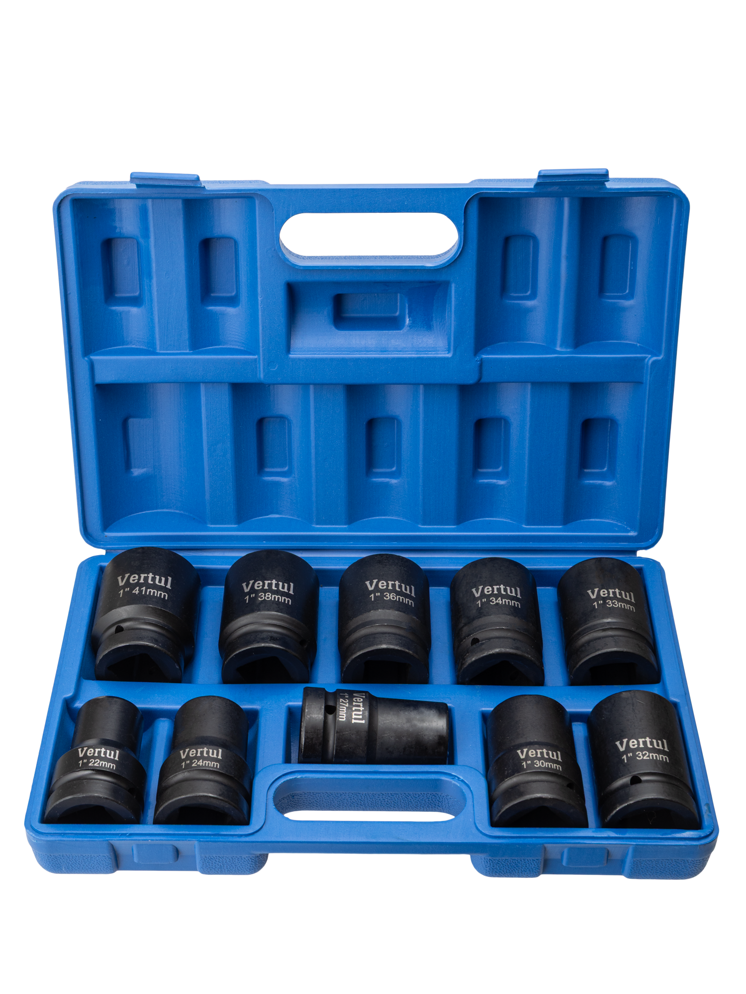 Набор ударных головок глубоких 1″ 10 предметов 22-41 мм VR84910