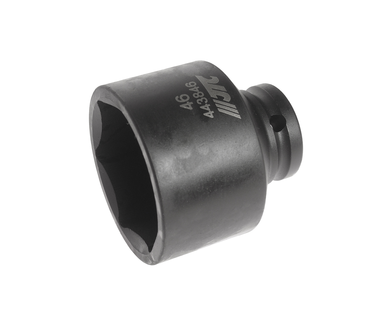 JTC-443846 - Головка торцевая 1/2" 46мм ударная L=60мм JTC - 
6 граней, метрический размер.
Диаметр: 46 мм., ширина - 62 мм.
Общая длина: 60 мм.
Размер: 1/2” Dr.
Изготовлена из высококачественной хром-молибденовой стали.
Количество в оптовой упаковк