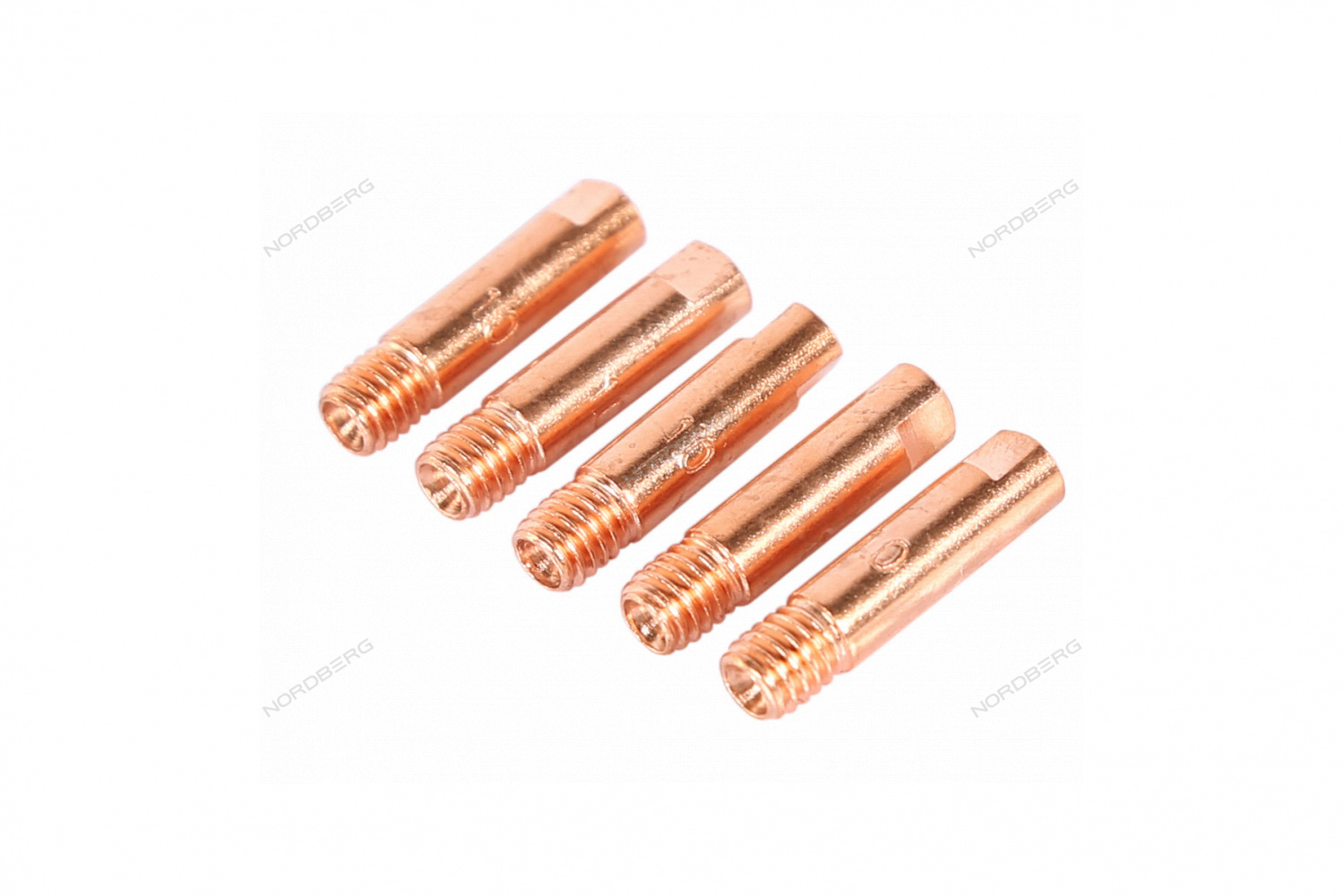 Сварочный наконечник для горелки MIG/MAG E-CU, M6x25, 1 мм, 5 шт. NORDBERG WMI-N10