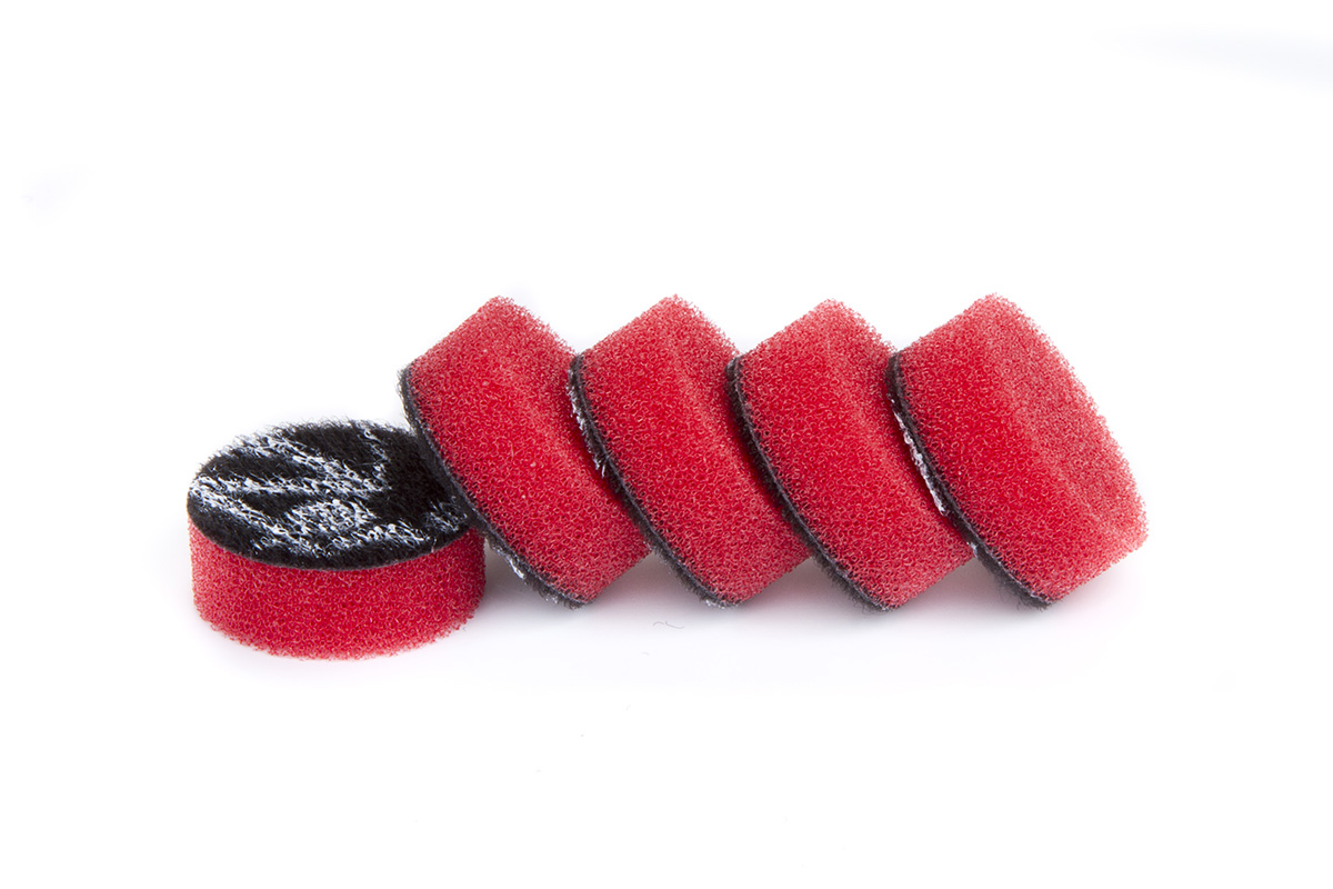 ZV-MINI259MC 25/9/25-ZviZZer MINI (набор 5шт) КРАСНЫЙ твердый круг для гибкого вала