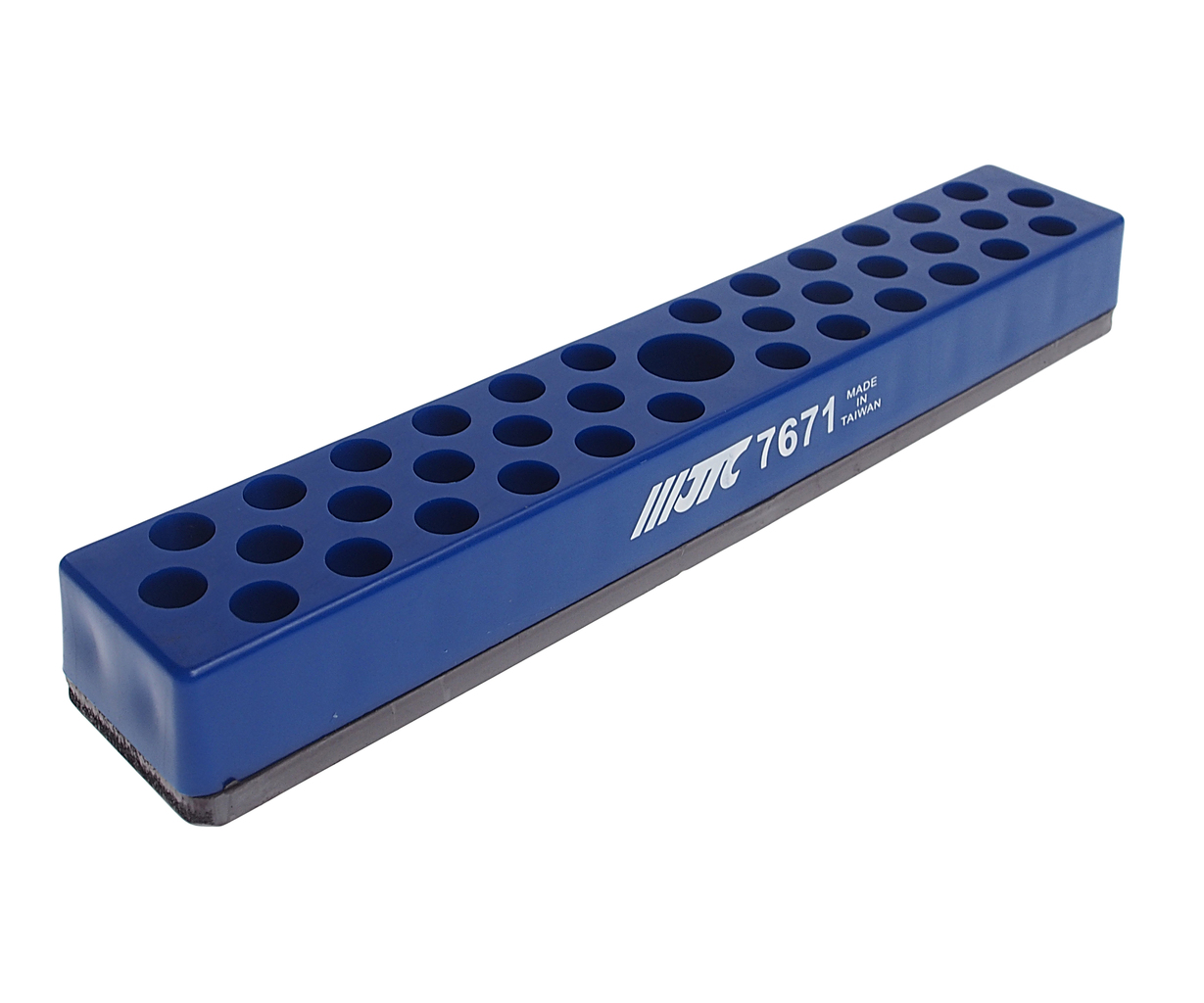 JTC-7671 - Держатель бит 1/4" 178x32x20мм магнитный на 36шт. JTC - Магнитный держатель для бит.

Специально разработанный магнит на дне, отлично крепится к металлическим поверхностям и кейсам с инструментами
Для 36 шестигранных бит с присоединительным 