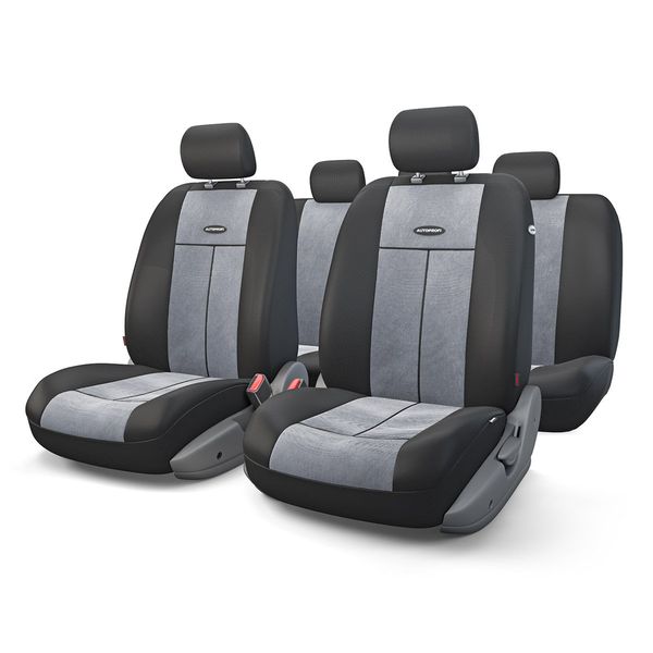 Чехлы на сиденье TT-902V  BLACK/DARK GREY полиэстер-велюр, AIRBAG (9шт) AUTOPROFI /1/6