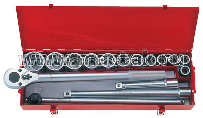 3/4” комплект  торцевых головок 6016MR