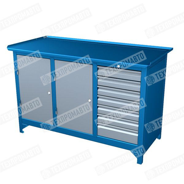 Верстак двухтумбовый с нишей АС-1119 ЛН1-00/Н/13