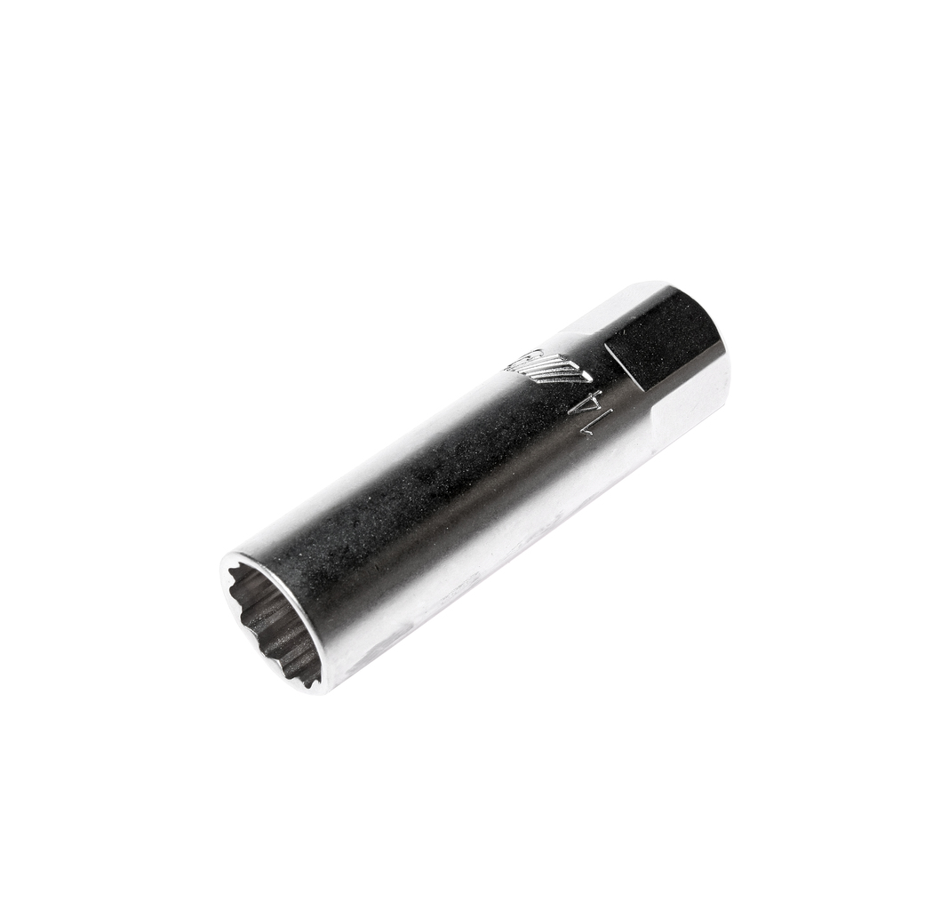 JTC-4179 - Головка свечная 3/8" 14мм магнитная 12-гранная JTC - 
Применяется для работы со свечами зажигания двигателей внутреннего сгорания.
Оснащена встроенным магнитом, который служит для фиксации свечи в головке.
12 граней, метрический размер.
Изготов