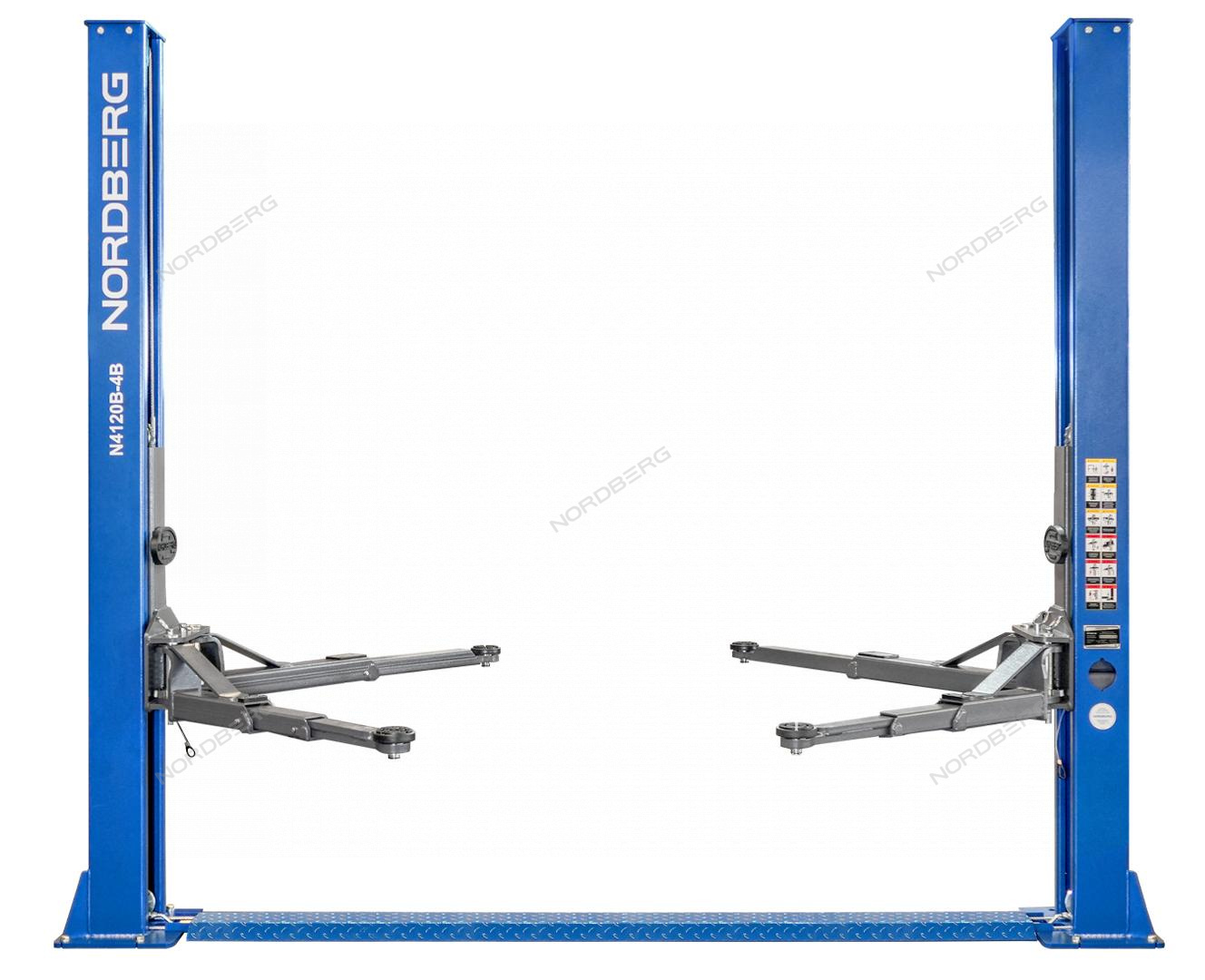 Подъемник двухстоечный 4 т, 220 В, синий NORDBERG N4120B-4B_3+2_220