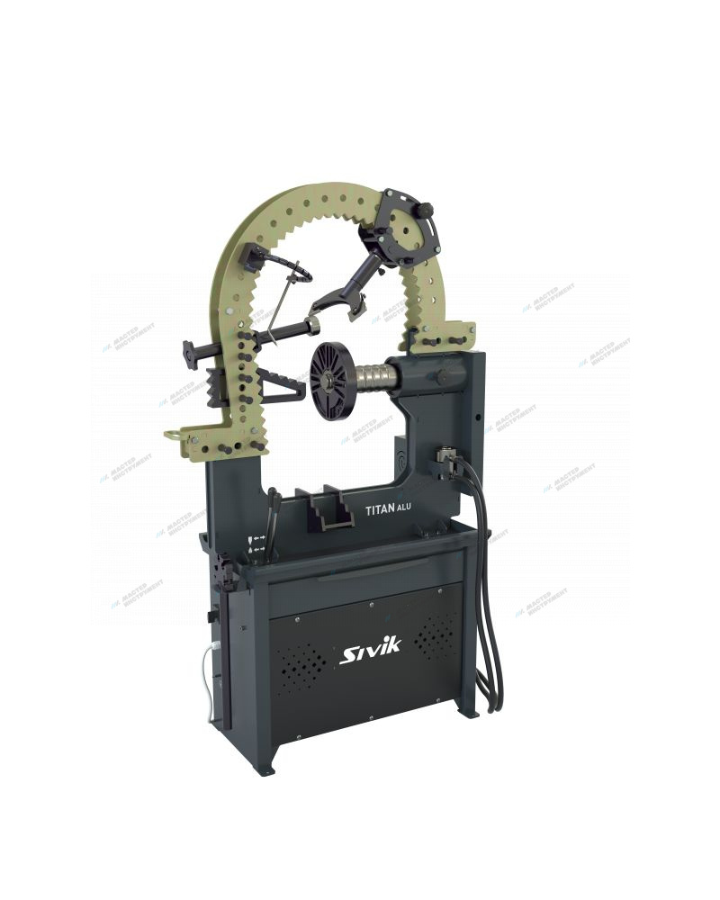 Стенд для правки автомобильных дисков Титан ALU Компакт (исполнение с эл. приводом) КС708-20 (РФ, Серый RAL7016)