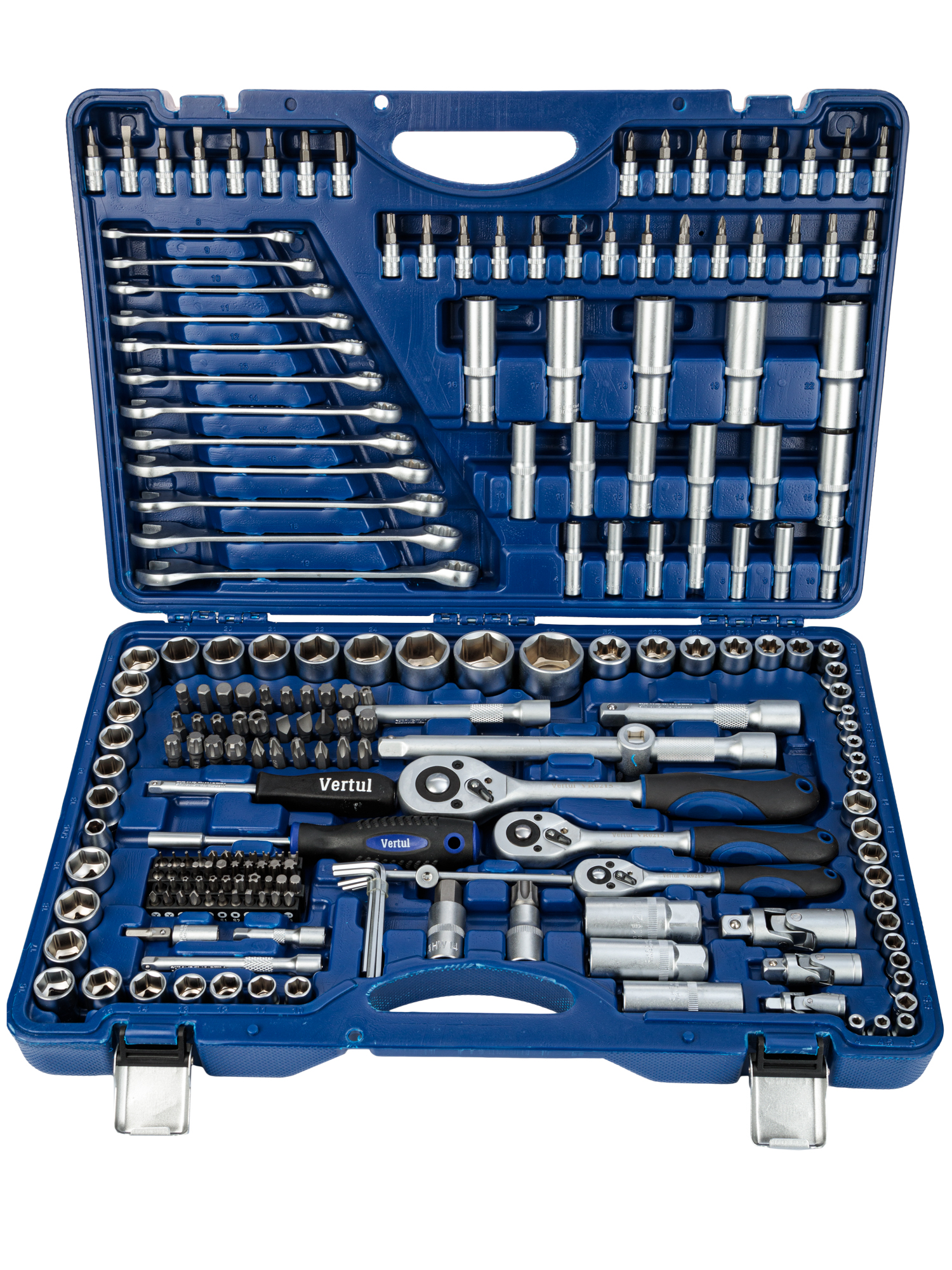 Набор инструментов Vertul 215 предметов 1/4″, 3/8″ 1/2″ VR0215