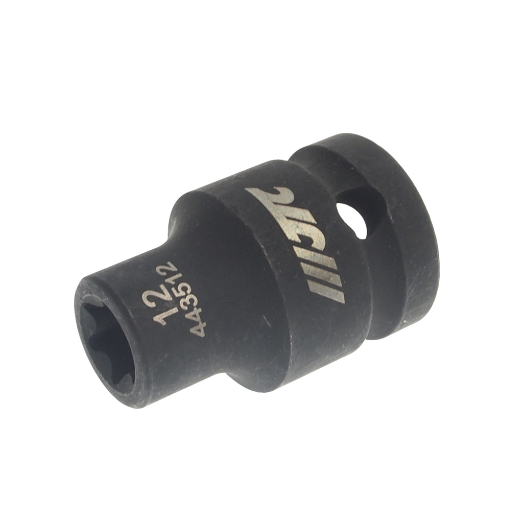JTC-443512 - Головка торцевая 1/2" TORX E12 ударная JTC - 
6 граней, размер E12.
Изготовлена из высококачественной хром-молибденовой стали.
Присоединительный квадрат: 1/2".
Общая длина: 38 мм.
Габаритные размеры: 16/25/38 (Ш1/Ш2/Д)
