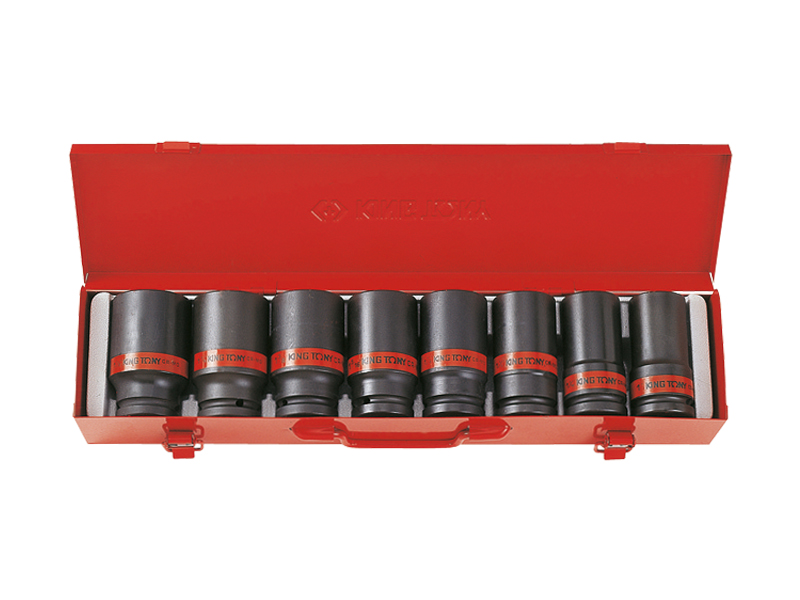 Набор ударных глубоких торцевых головок 3/4 шестигранные,  8 предметов KING TONY 6410SP