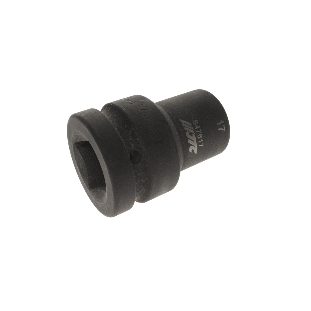 JTC-847617 - Головка торцевая 1" 17мм 4-х гранная ударная (квадрат) L=76мм JTC - 
4 грани, метрический размер.
Длина: 76 мм.
Размер: 1"х17 мм.
