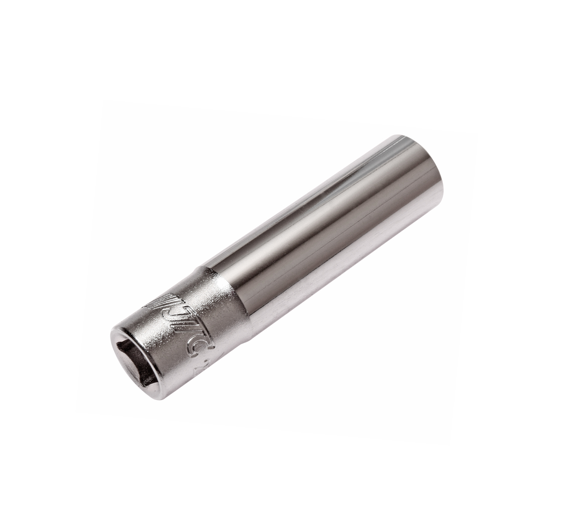 JTC-25208 - Головка торцевая 1/4" 08мм глубокая L=50мм JTC - 
  6 граней, метрический размер. 
  Изготовлена из закаленной хром-ванадиевой стали.    
  Размер: 1/4&rdquo;х8 мм.
  Общая длина: 50 мм.    
  Количество в оптовой упаковке: 20 шт. и 500 ш