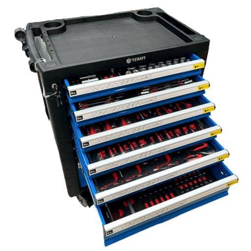 ТЕМП RC05.2518.P7 Тележка инструментальная с набором инструмента, 334 предмета