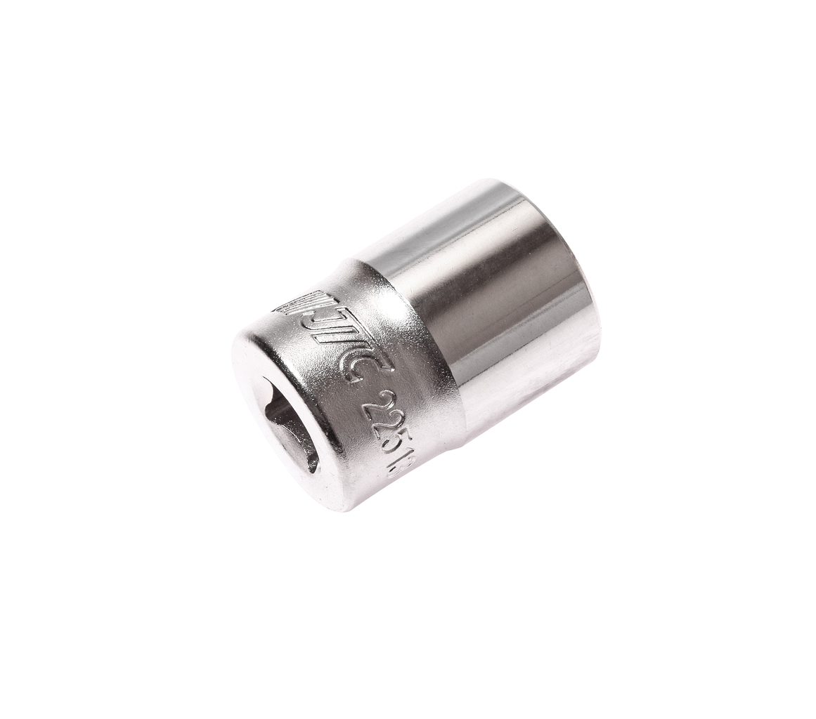 JTC-22513 - Головка торцевая 1/4" 13мм L=25мм JTC -  
  6 граней, метрический размер. 
  Изготовлена из закаленной хром-ванадиевой стали.    
  Размер: 1/4&rdquo;х13 мм.
  Общая длина: 25 мм.    
  Количество в оптовой упаковке: 20 шт. и 500 шт. 
  
