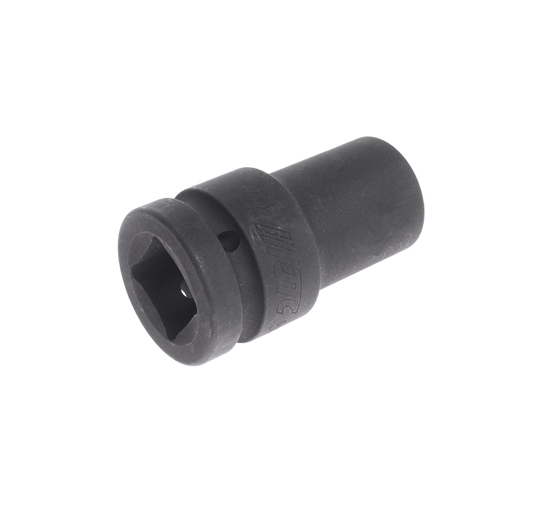 JTC-849024 - Головка торцевая 1" 24мм ударная глубокая L=90мм JTC -  
Изготовлена из высококачественной хром-молибденовой стали.    
6 граней, метрический размер. 
Размер: 1"х24 мм. 
Длина: 90 мм.    
Габаритные размеры: 100/60/60 мм. (Д/Ш/В)  