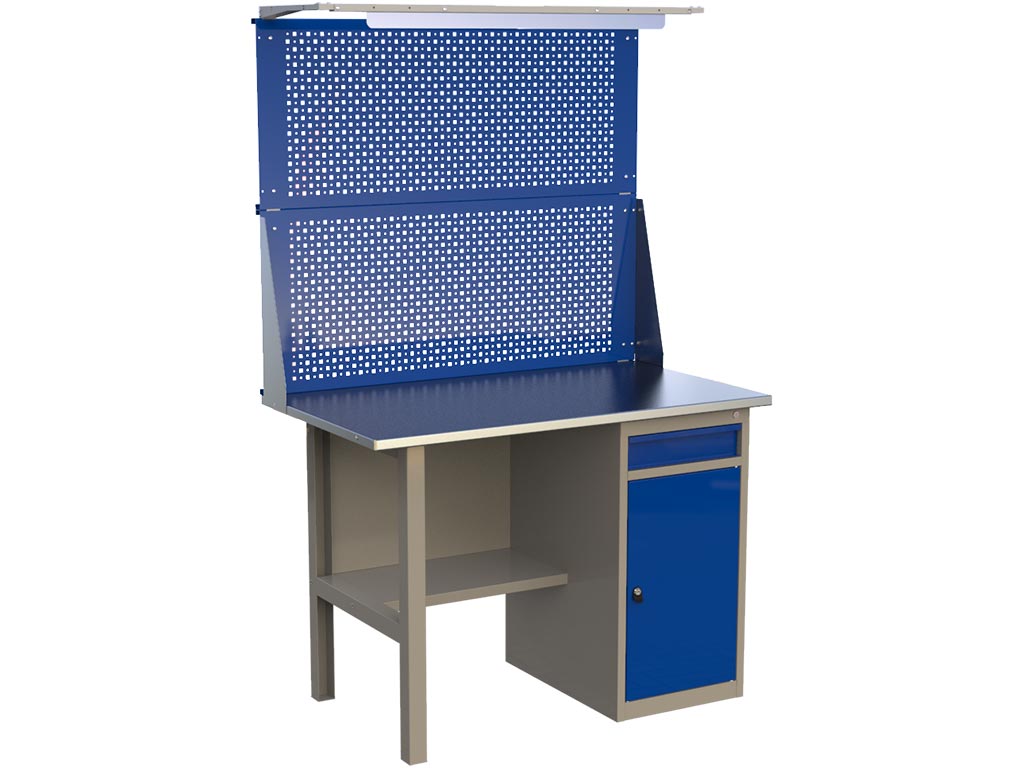 ML Верстак 1200 ML1 с двойным экраном и освещением