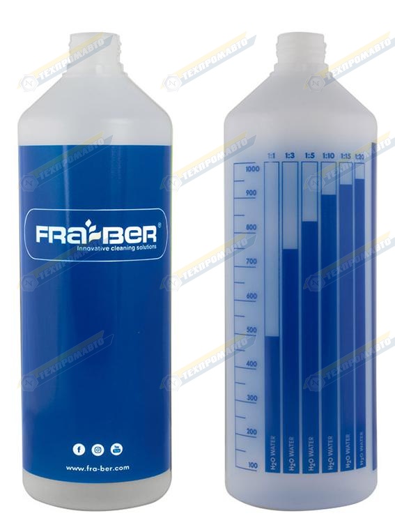 79587 Бутылка 1L с мерной шкалой, синяя