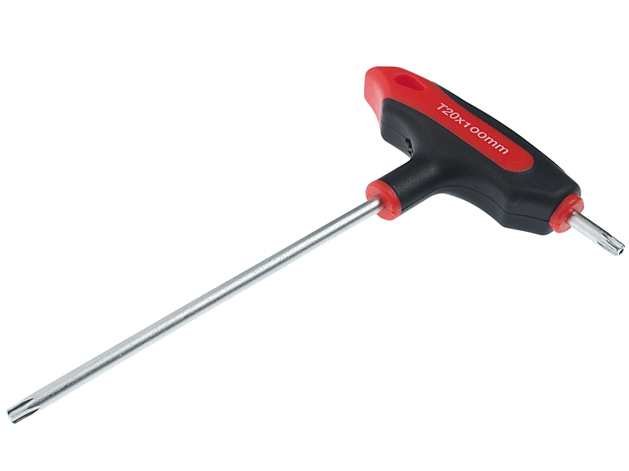 JTC-784820 - Ключ TORX Т-образный T20H с отверстием JTC - 
Материал: инструментальная легированная сталь марки S2.
Материал ручки: полипропилен и термопластичная резина, двухкомпонентная ручка.
Тип: TORX на длинной стороне, на короткой стороне TORX с о