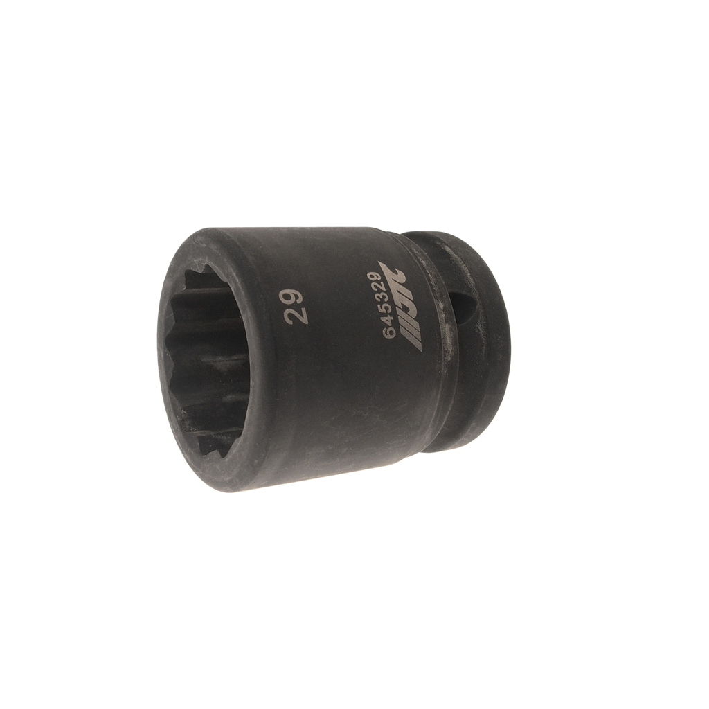 JTC-645329 - Головка торцевая 3/4" 29мм 12-ти гранная ударная L=52мм JTC - 
Изготовлена из высококачественной хром-молибденовой стали.
12 граней, метрический размер.
Размер: 3/4"х29 мм.
Длина: 52 мм.
