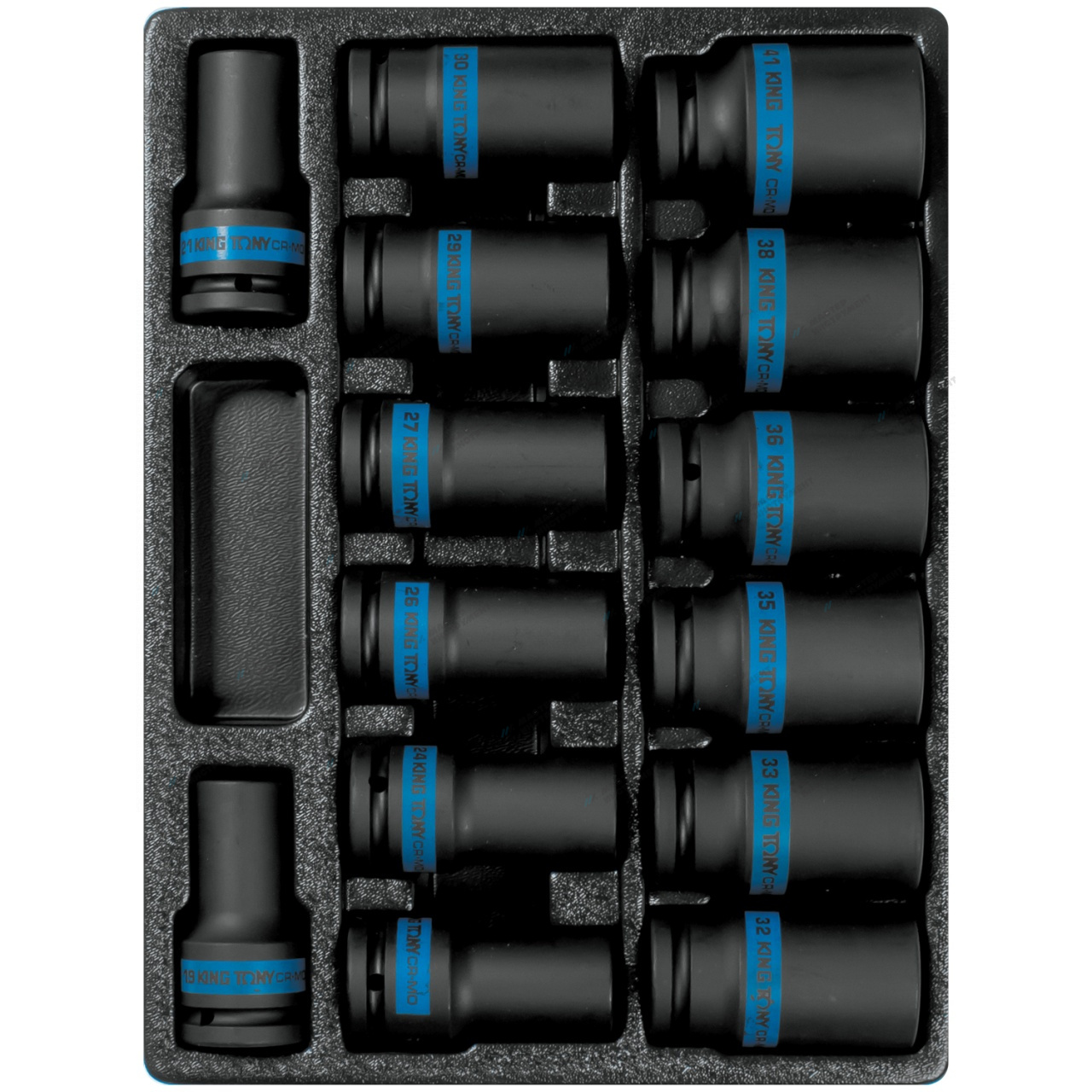 Набор ударных глубоких торцевых головок 3/4"", ложемент, 14 предметов 9-6414MP