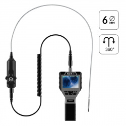 IC-V202 Видеоэндоскоп управляемый, 3.5", 1Мп, 1280x720, 1м, 6мм, 360° iCartool IC-V202