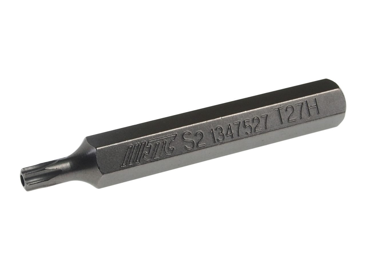 JTC-1347527 - Бита TORX Т27Hх75мм 10мм удлиненная S2 JTC - 
Материал: S2.
Размер: Т27Н.
Длина: 75 мм.
Количество шт. в упаковке: 10.
