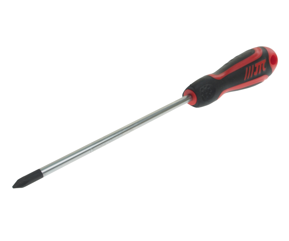 JTC-7632 - Отвертка крестовая PH 1.0х125мм усиленная (сталь Cr-Mo) JTC - 
Материал: 8NCM8660.
Стержень отвертки стальной. Покрыт сатин-хромом, жало оксидировано.
Рукоятка имеет треугольную форму. Изготовлена из двухкомпонентного материала (РР + TPV). О