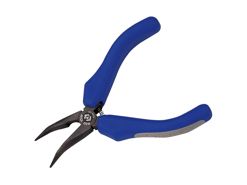 Плоскогубцы тонконосые 125 мм, мини, загнутые KINGTONY 6334-05