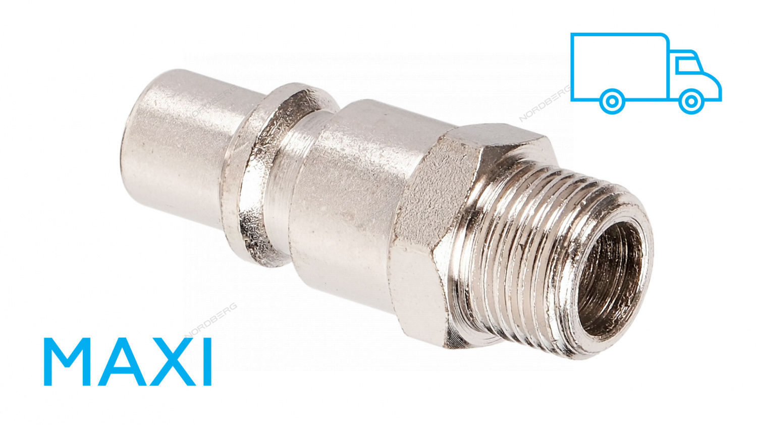 Переходник "папа" МАКСИ быстросъемный - резьба M3/8" NORDBERG NPM23M