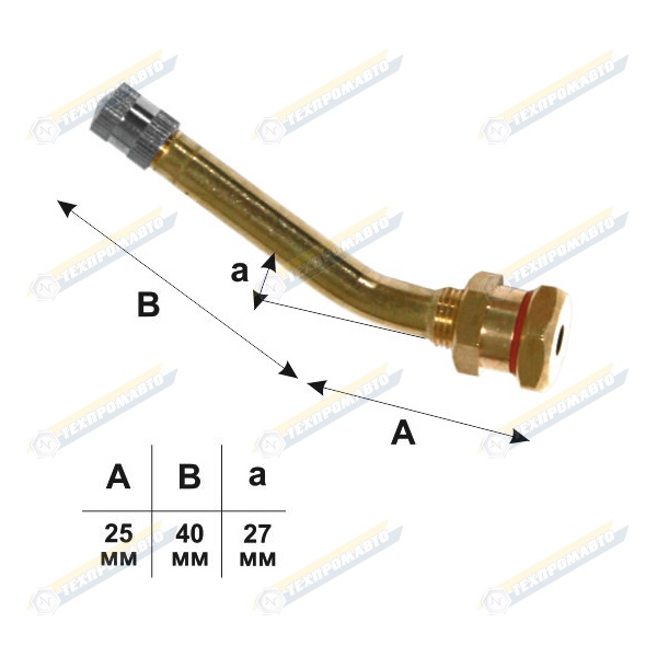 ROSSVIK V3-20-5 Вентиль для бескамерных шин