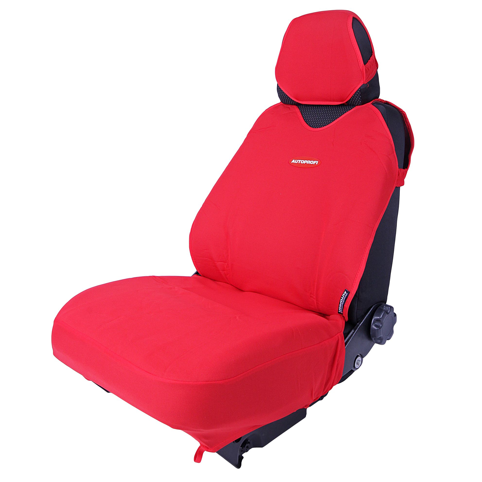 Чехлы на сиденье R-1 SPORT PLUS R-402Pf RED передние (майка) (4шт) AUTOPROFI /1/10