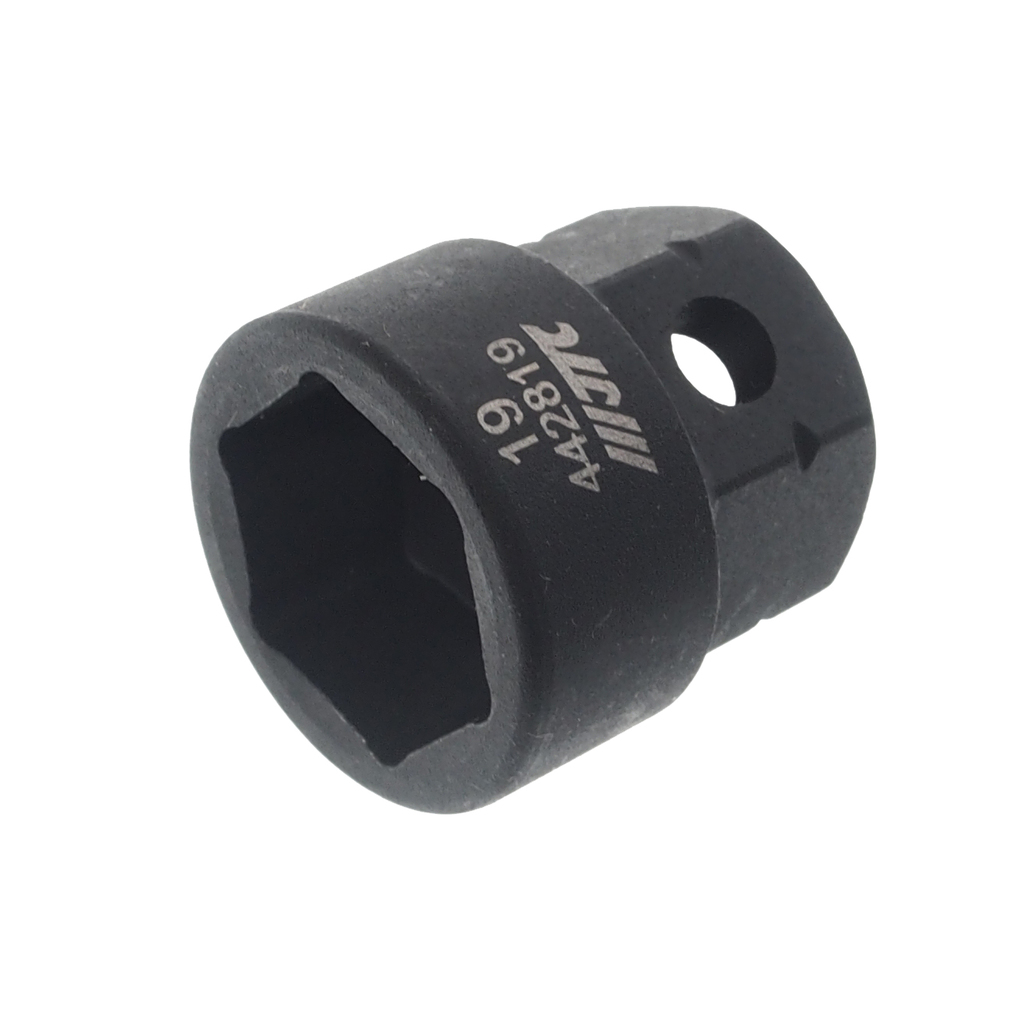 JTC-442819 - Головка торцевая 1/2" 19мм ударная мини L=28мм JTC - 
Изготовлены из высококачественной хромомолибденовой стали.
6 граней, метрический размер.



S: 19
А: 22
С: 28
L: 28


