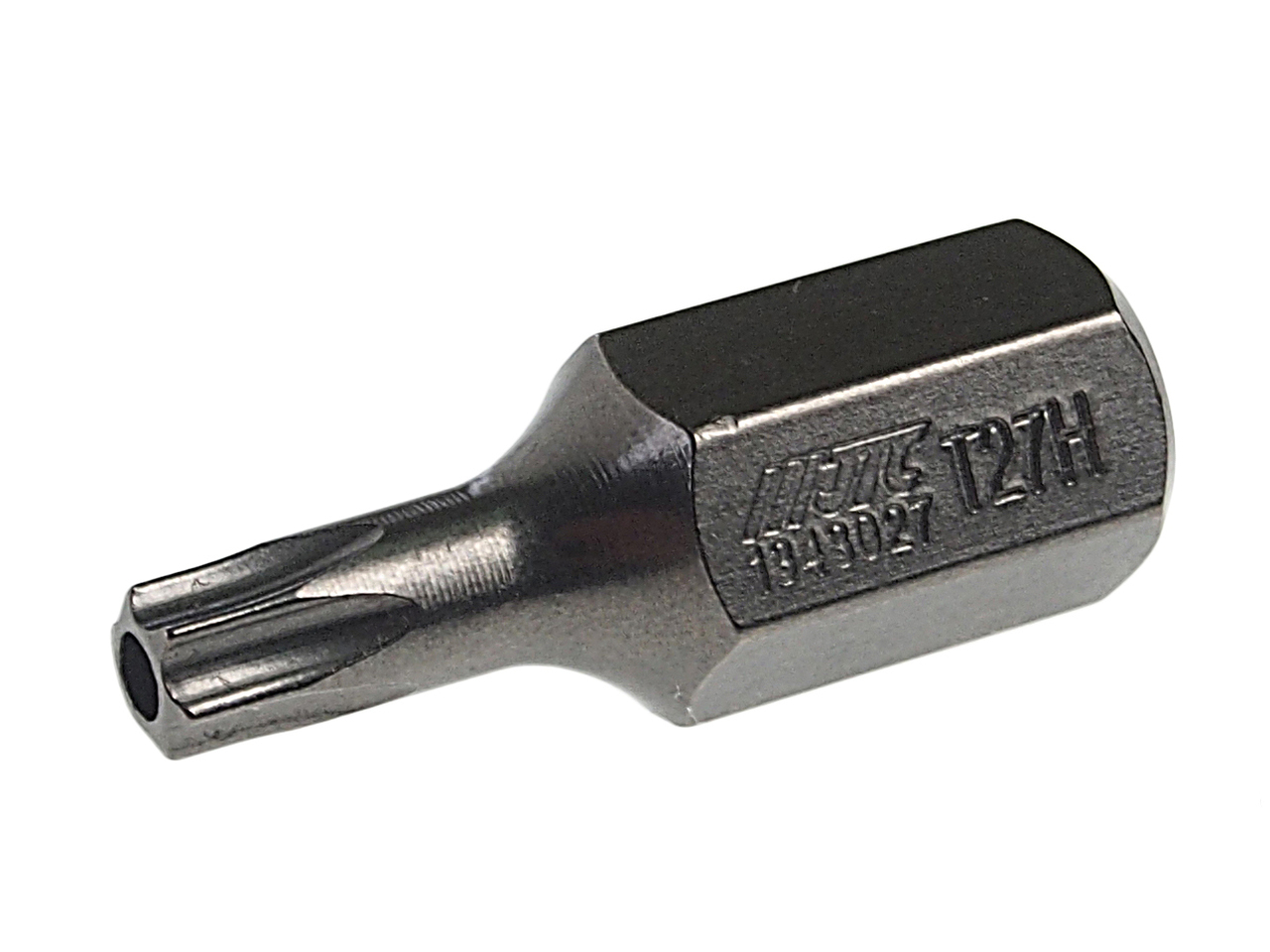 JTC-1343027 - Бита TORX Т27Hх30мм 10мм S2 JTC - 
Материал: S2.
Размер: Т27Н.
Длина: 30 мм.
Количество шт. в упаковке: 10.
