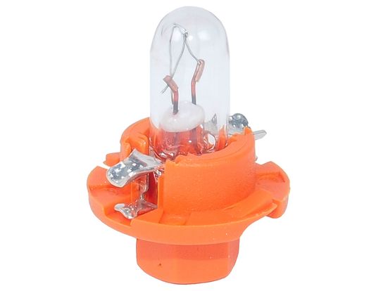 Автолампа BAX1.2W с оранжевым патроном (BX8.4d) 12V OSRAM /10/50